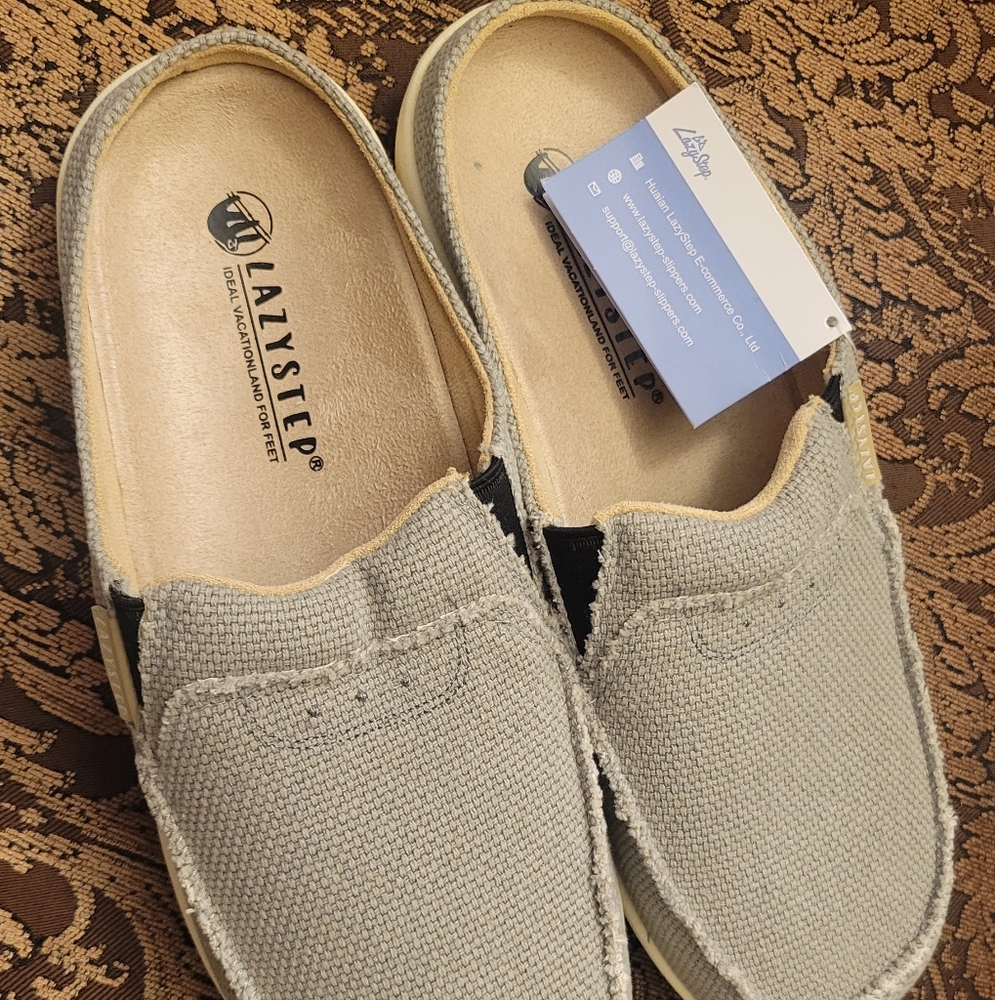 Men's Gray Slip-On Shoes - Lazystep